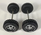New ListingVintage Tonka Set Of 4 Wheels Tires Axle Assembly Parts Restore Custom