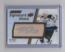 Tim Taylor 2024-25 UD Engrained Icons Auto Signature Shots Autograph