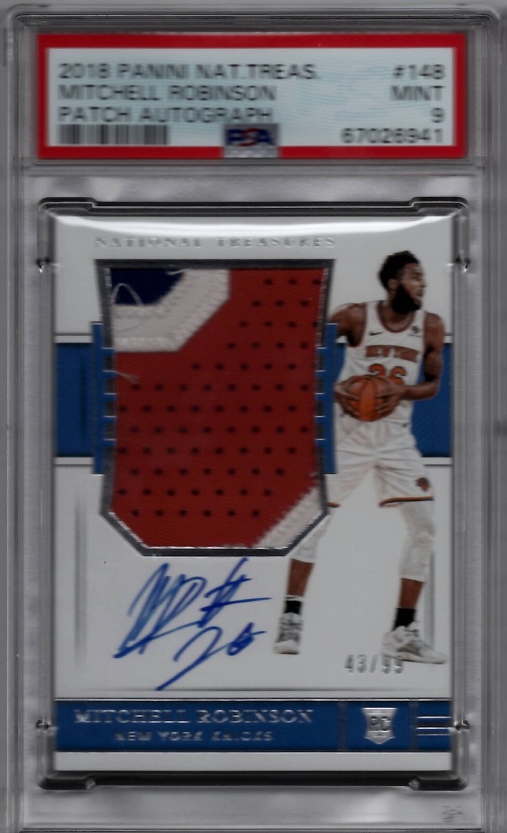 2018 National Treasures /99 Auto Mitchell Robinson Rookie RPA 148