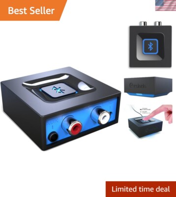Bluetooth Audio Adapter - Stream Music Wirelessly to Your Speakers & Stereo