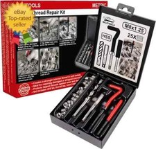 M8X1.25 Thread Repair Kit, HSS Drill Helicoil Repair Kit Metric