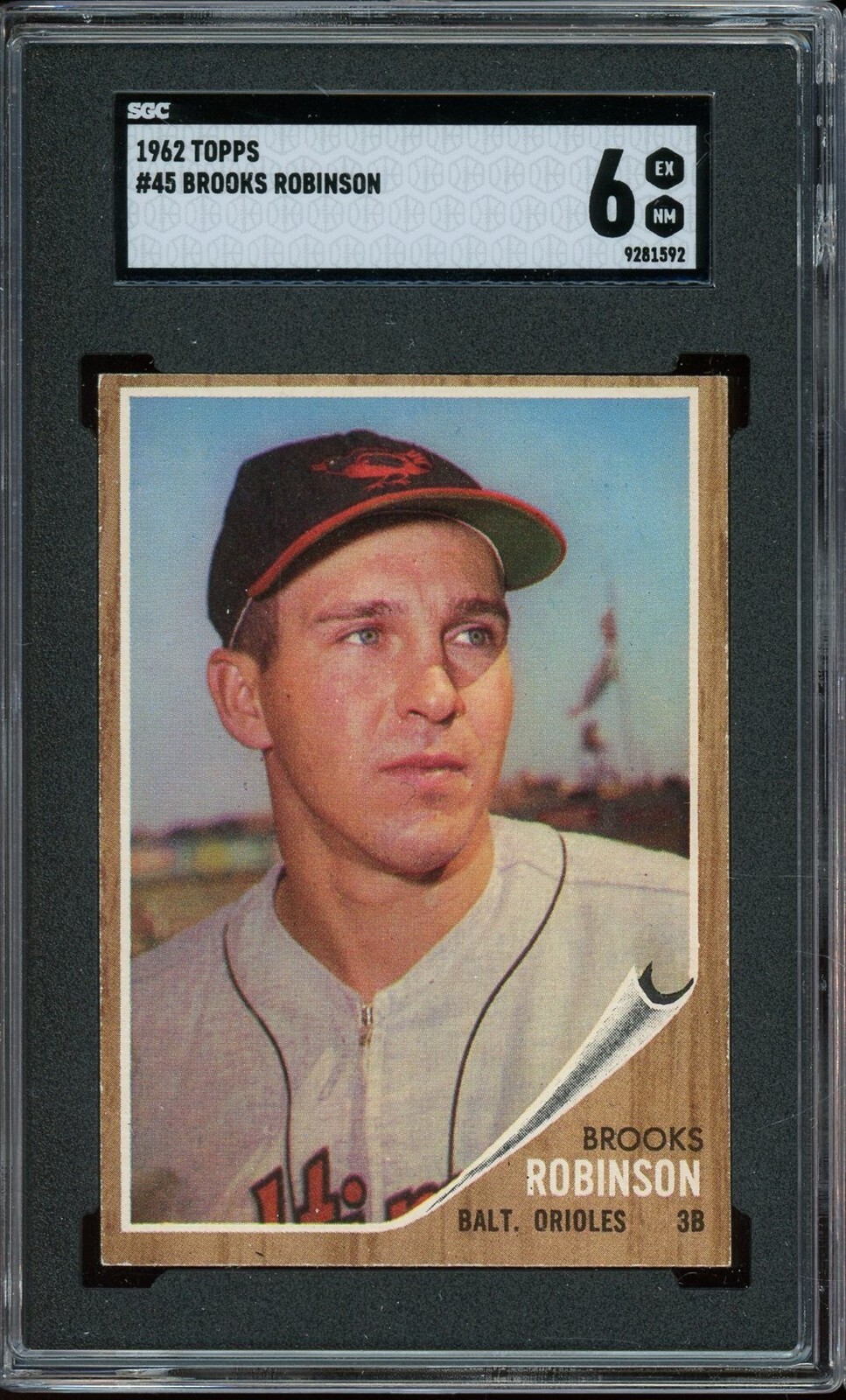 1962 Topps Baseball #45 Brooks Robinson SGC 6