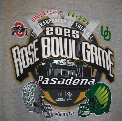 2025 Rose Bowl Ohio State Oregon Ducks CFP Football Playoff HOODIE SWEATSHIRT