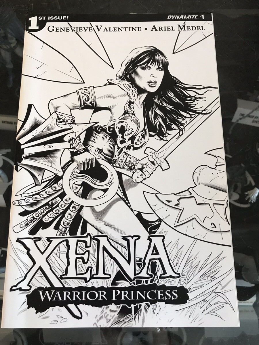 Xena Warrior Princess #1 B&W Greg Land Cover Dynamite 2016 | eBay
