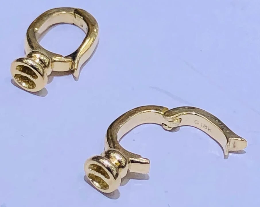 Fecho de ouro maciço 14K puro AU585 para pulseira colar joias descobertas faça você mesmo tamanho 3 - Imagem 4 de 4