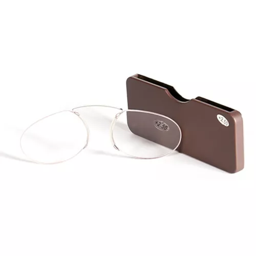Pince Nez Metal Nose Clip Reading Glasses 1.0 1.5 2.0 2.5 3.0 3.5 Retro Readers - Picture 1 of 9