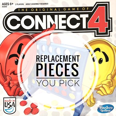 Connect 4 Replacement Pieces Game Legs and Red or Yellow Checkers 2013 You Pick 