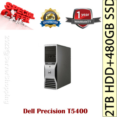 Dell Precision T5400 Dual Xeon E5450 3,00GHz 2TB HDD + 480GB SSD 16GB Quadro 600