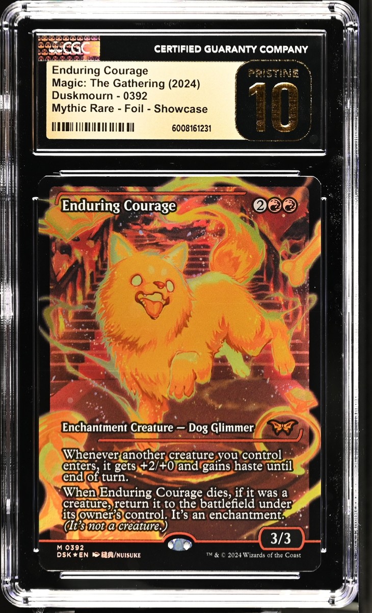 ENDURING COURAGE Duskmourn Japan Showcase Foil CGC 10 Pristine MTG