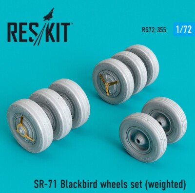 SR-71 ''Blackbird'' wheels set (weighted) 1/72 Reskit RS72-0355
