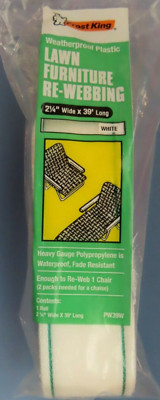 Frost King Lawn Chair Webbing  WHITE  #PW39W  2.25'' Wide  Fade Resistant   NEW