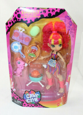 Cave Club Fashion Doll Wild About BBQ Emberly Mattel Dinosaur Prehistoric Toys 
