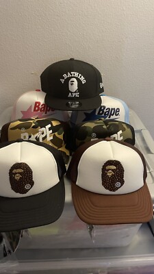 BAPE Ape Head College Cap DS Brand New