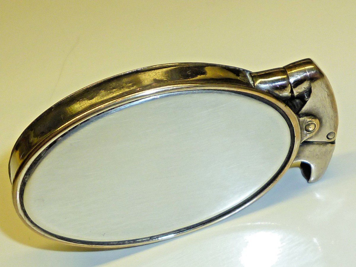 mirror cigarette lighter Admira Vintage Automatic Lighter with Mirror & Stand - 1940 - D.R.G.M. -  Austria