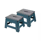 2 Pack Folding Step Stools 8.5" Plastic Portable Foot Stool for Kitchen Bathroom