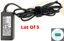 Lot Of 5 740015 HP 45W Laptop Charger Power Supply W/O Power Cord Blue Tip