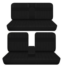 Fits 1966 Lincoln Continental Sedan Front And Rear Seat Covers Black Cotton