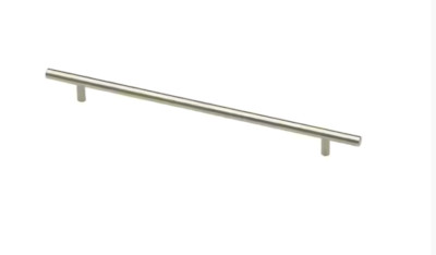 2-Pk Brushed Stainless Steel Solid Bar Pull 11-5/16 in cntr to cntr