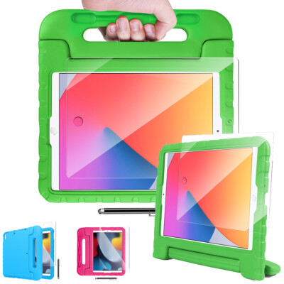 Kids Case for iPad Mini 5 4 3 2 1, Kids Friendly Light Weight Non-Toxic EVA Shockproof Case with Pencil Holder, Handle Stand Strap & Shoulder Belt for iPad Mini 7.9 inch
