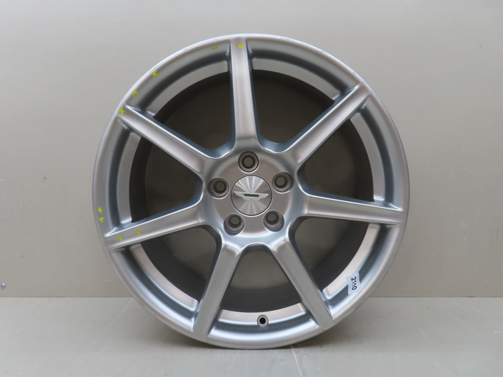 2006-2008 ASTON MARTIN V8 VANTAGE FRONT WHEEL RIM 19X8.5 19" OEM 6G33-1007-FB