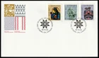 Canada #1294-1296, Christmas, Native Nativity Official First Day Cover, FDC 1990