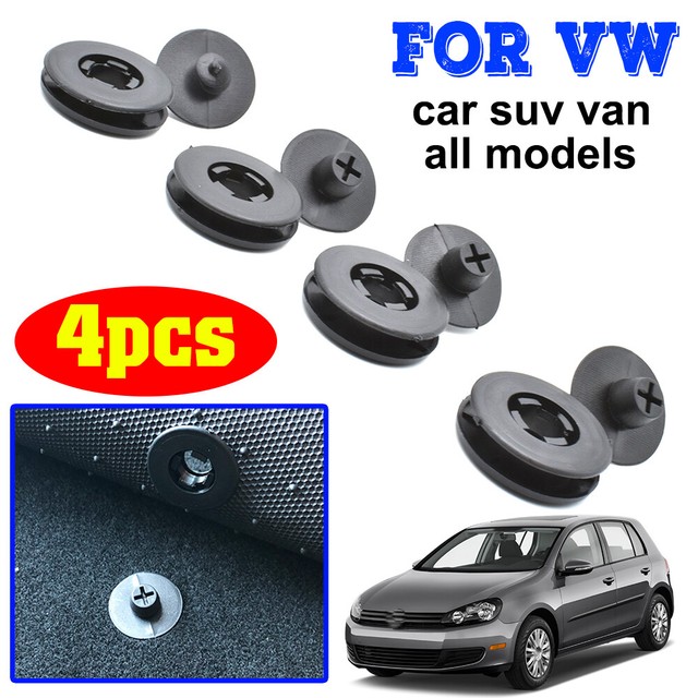 4PCS Car Floor Mat Clips Carpet Fixing Retainers Fastener For VW