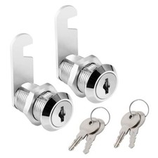 2 Pcs - Drawer Lock Cabinet Locks with Keys, Zinc Alloy Desk Locks File