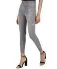 Spanx Distressed Pull On Skinny Ankle Leggings/Jeans In Vintage Gray Hi Rise XS — photo 2