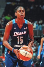 TIFFANY HAYES WNBA Dream Basketball Auto Autographed Signed 4x6 Photo F