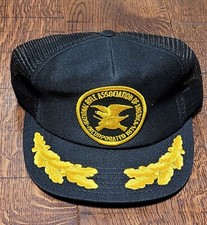 Vintage Embroidered NRA National Rifle Association Gun Trucker Hat Snapback