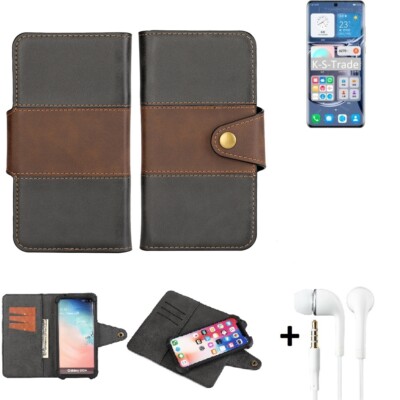 Wallet Case für Huawei P50 Pro Kirin 9000 + headset Schutz Hülle + Handy Tasch