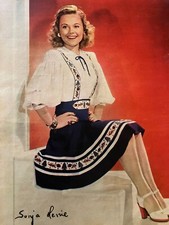 Sonja Henie, Full Page Vintage Pinup