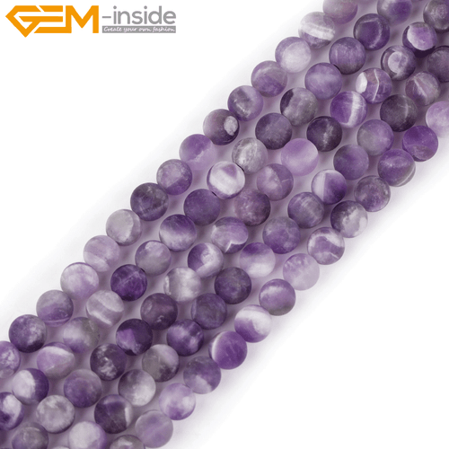 Natural Matte Aquamarine Mookaite Round Loose Spacer Jewellery Making Beads 15" - Picture 183 of 534