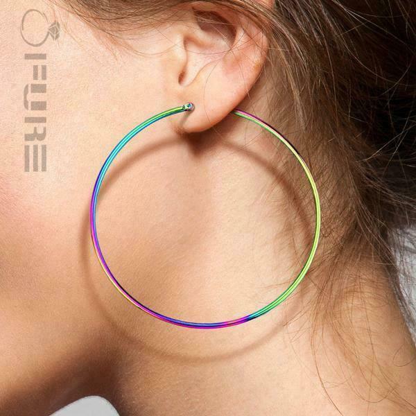 PAIR of Women's Hypoallergenic Surgical Stainless Steel Dangle