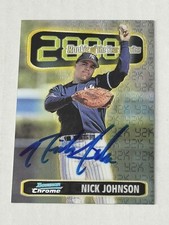 Nick Johnson 1999 Bowman Chrome Authentic Signed Autograph Auto New York Yankees