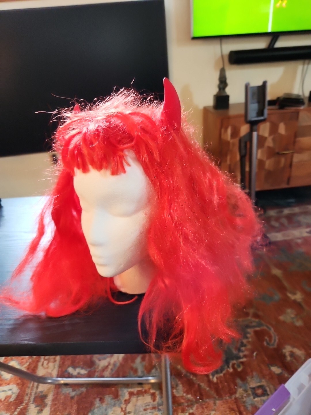 Paper Magic Group Straight Bangs Red Devil Synthe… - image 2