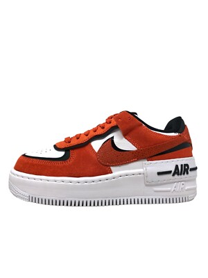 Womens Nike Air Force 1 Shadow AF1 Rush Orange/Black-Guave Ice