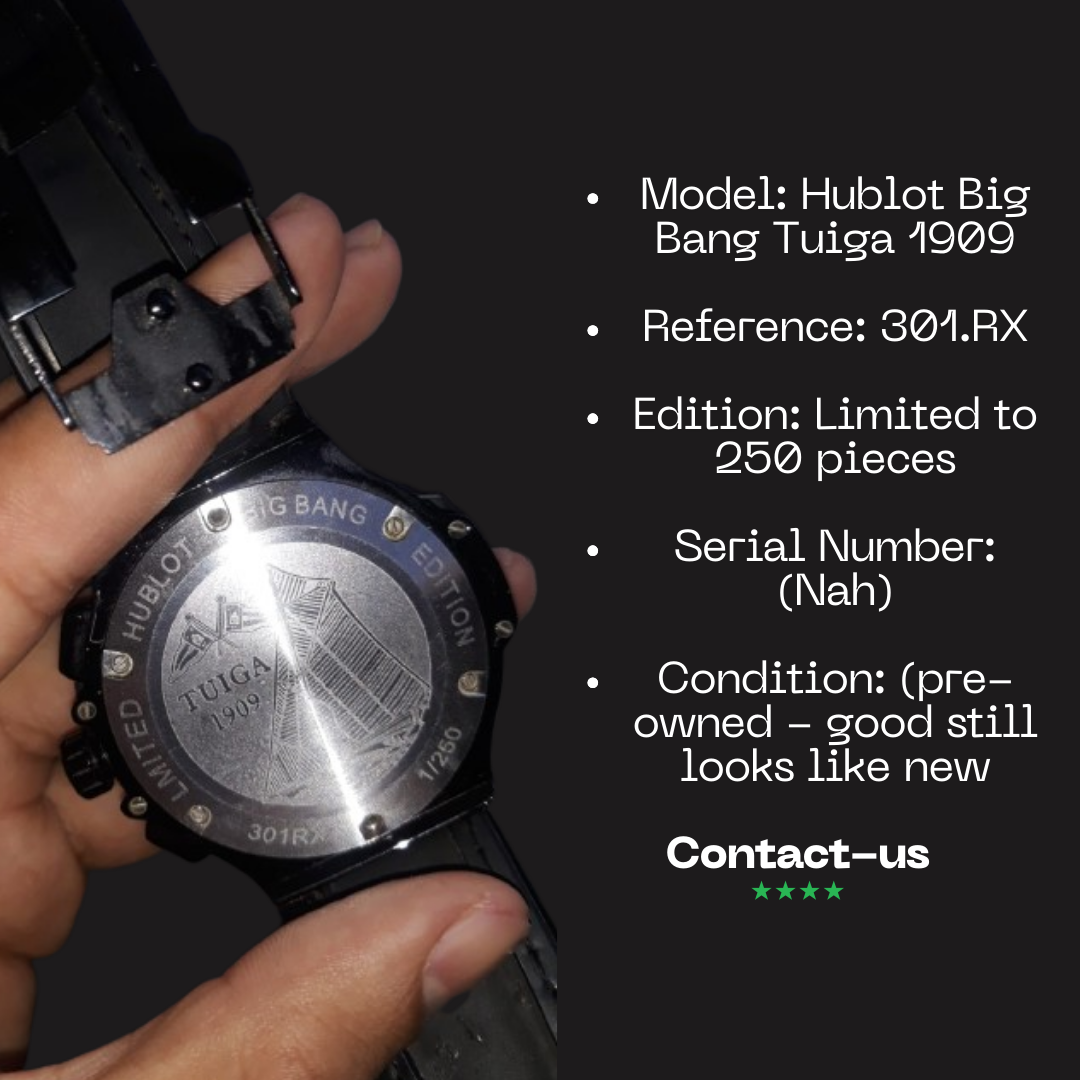 tuiga 1909 big bang 301 rx limited 250