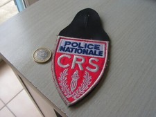 patch tissus   police nationale  CRS    model   sur cuir    (c69)