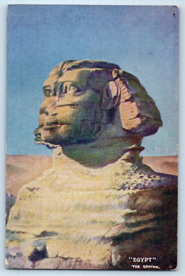 Egypt Postcard Giant Monument Sphinx (The Squeezer ) Woman's World c1910 Advert
