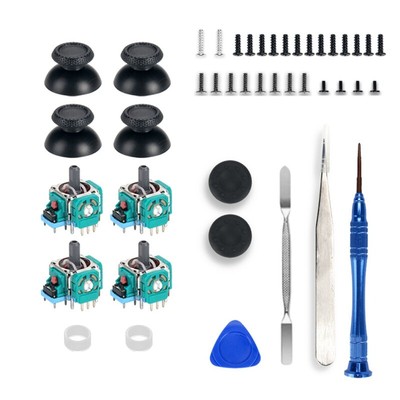 4pcs Analog Joystick with Joystick Caps for Controller, 3D Analog-J2509-