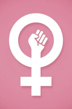 Feminist Female Empowerment Symbol Girl Power Art Print Poster 12x18