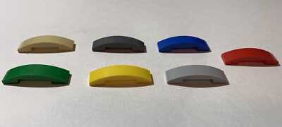 LEGO Parts 93273 (4pcs) Slope, Curved 4x1 Double No Studs Choose Color Option