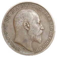 1909 Great Britain 1 Large One Penny Old Coin KM 794.2 King Edward VII