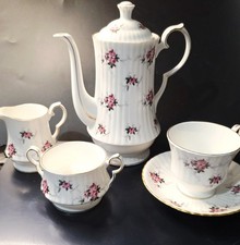 Spode Windsor Rose Tea Pot Sugar Creamer Cup ...