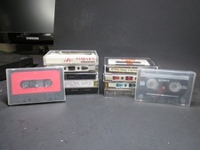 Lot of 11 Used Audio Cassette Tapes Mixed Brands Maxell Sony Certron Blank
