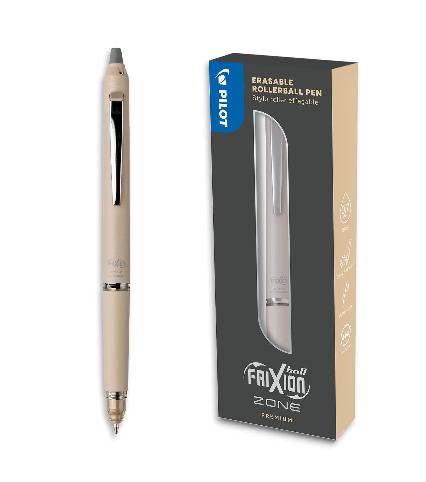 Stylo Frixion Ball Zone Beige le roller effaçable pour votre agenda