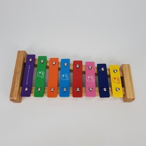 Peppa Pig Wooden Xylophone Musical Toy 8 Note Colorful Metal Bars LB0719