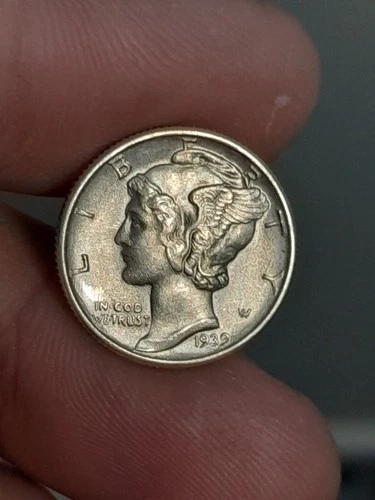 1939 Mercury Dime AU #2