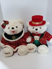 2003 Dan Dee Snowflake Teddy Bear Couple, Christmas